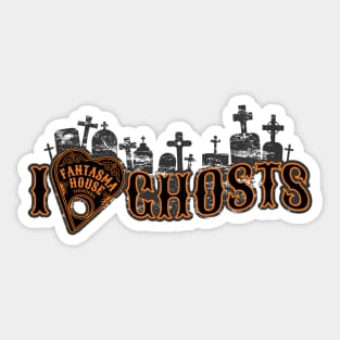 FHP I Love Ghosts Halloween Sticker